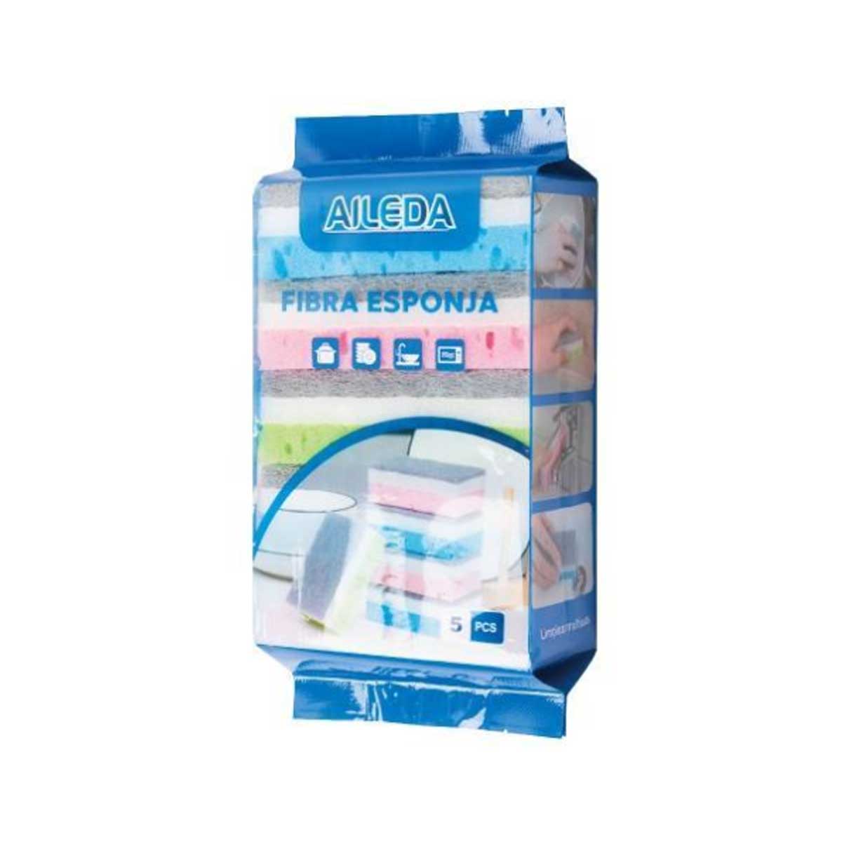 FIBRA DE ESPONJA DE COLORES X5 UNIDADES FIBRA DE ESPONJA DE COLORES X5 UNIDADES